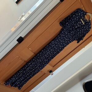 Christy Dawn Midnight Blue Floral Dress